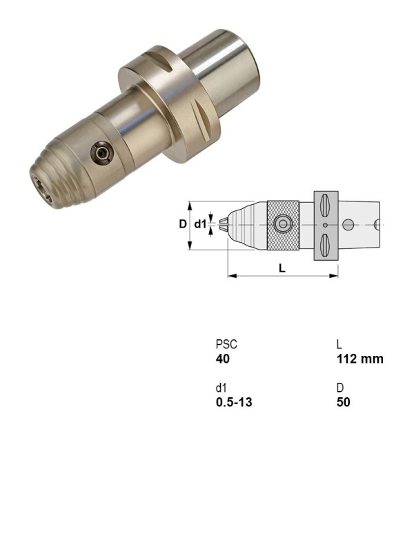 Picture of Canela Tool 18.296.040.13 C4 Drill Chuck 0.50mm - 13.00mm